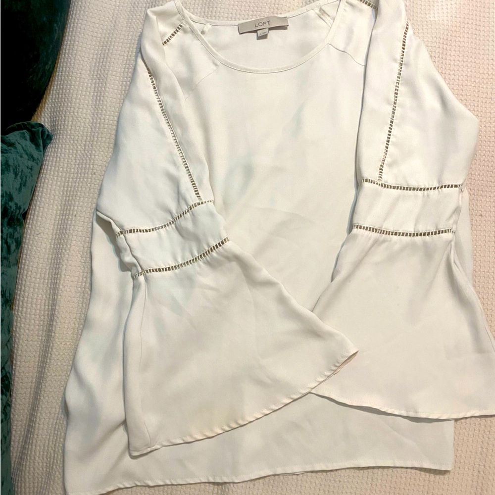 Loft White Blouse, Small